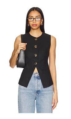 HEARTLOOM Emerson Vest in Black from Revolve.com | Revolve Clothing (Global)