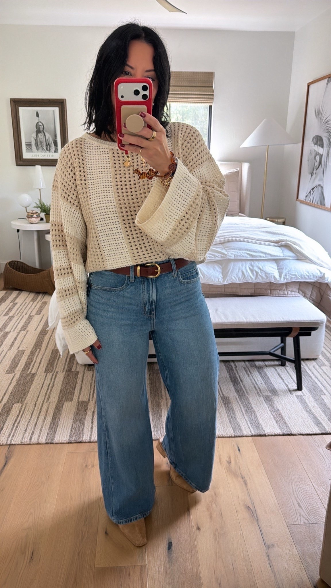 This top is finally online! I’m a size 8 and did a large in this sweater and a size 8 in the jeans (they fit tts). Shoes run a little big so size down if you are between sizes. 



#LTKootd #LTKU #LTKMidsize