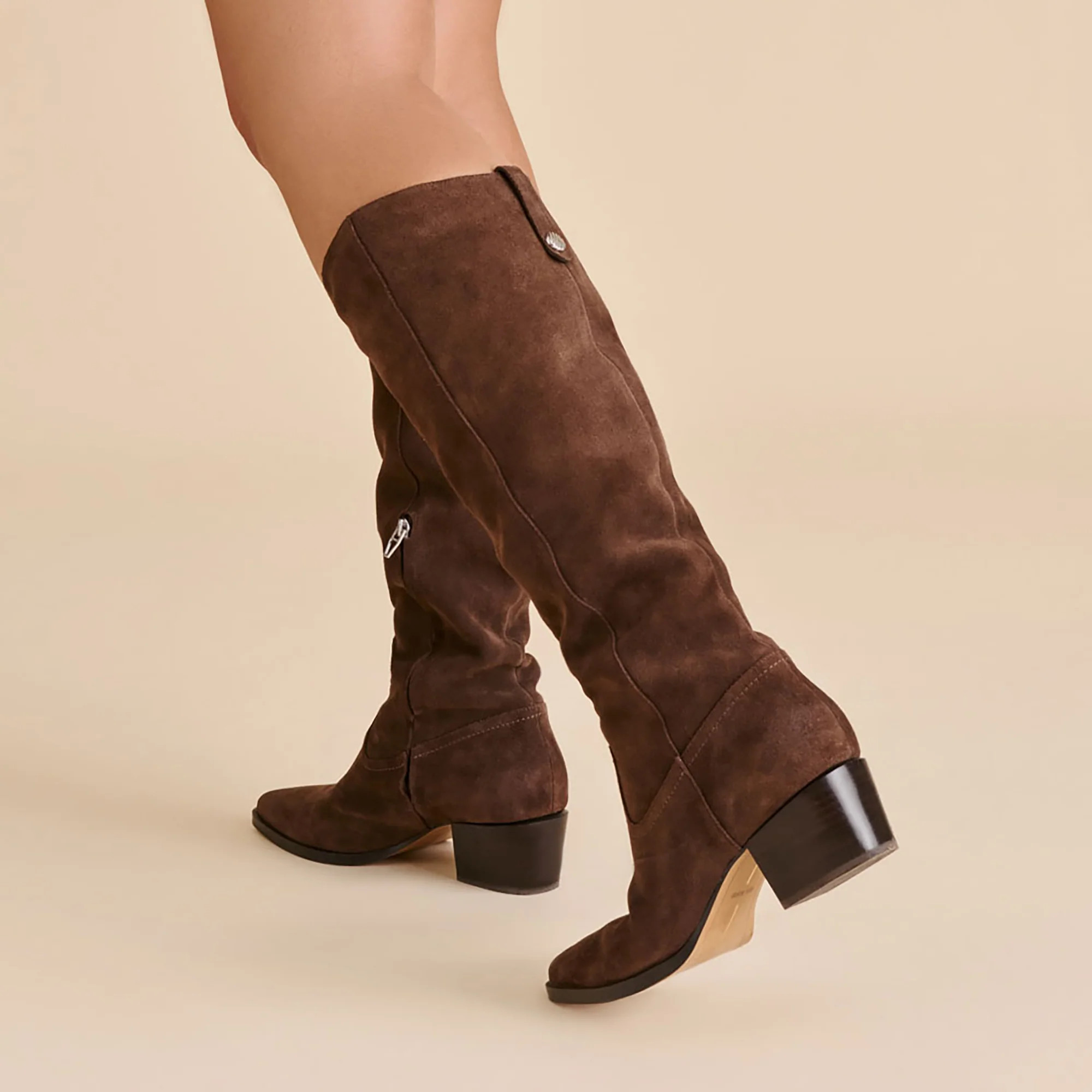Virona H2O Boots Dk Brown Suede | DolceVita.com