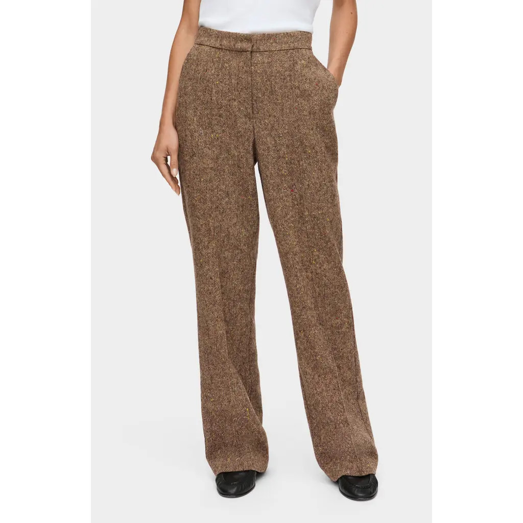 ALIGNE Lena Wool Blend Straight Leg Pants in Brown at Nordstrom Rack, Size 6 | Nordstrom Rack