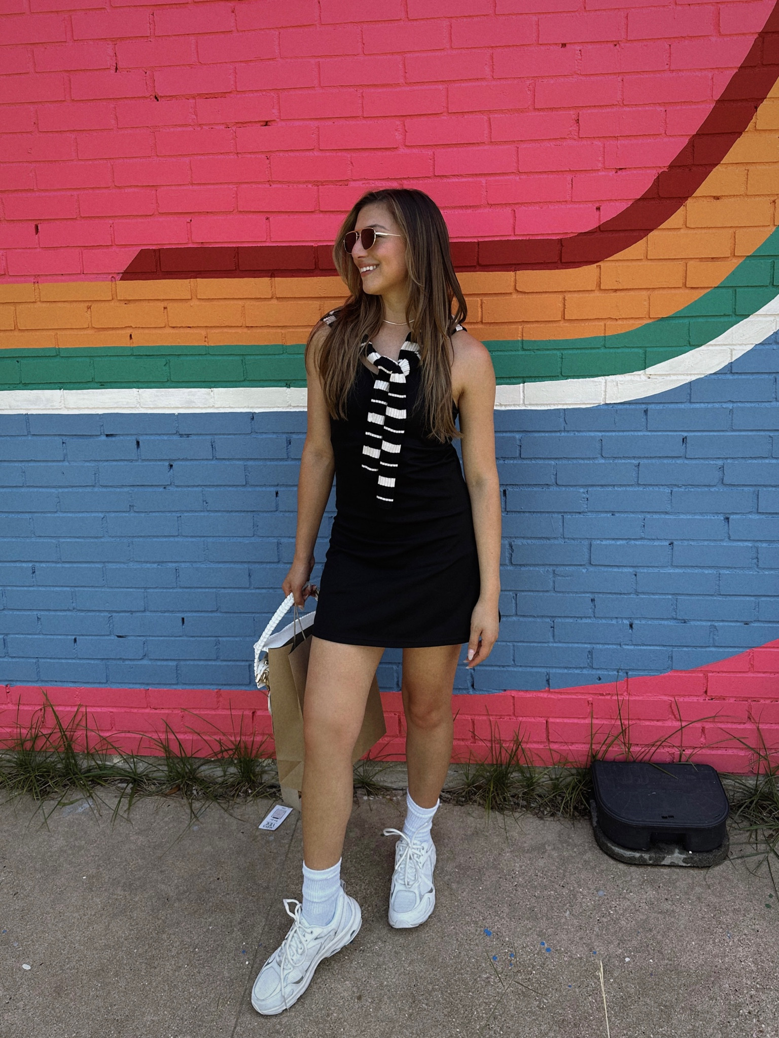 Sofia Richie inspired shopping day outfit! This look was perfect for the 90 degree heat since this dress is meant for working out and I love it paired with these “Dad sneakers” 🙌🏼 Dress is on sale for $29!!

#LTKfit #LTKFind #LTKstyletip