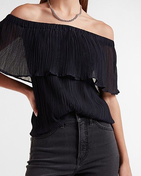 Textured Off The Shoulder Top | Express