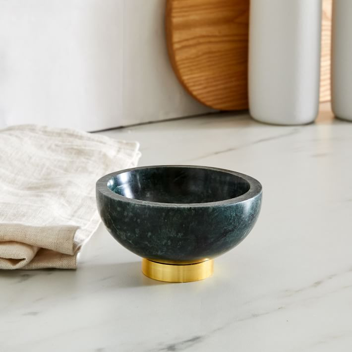 Marble & Brass Dip Bowls | West Elm (US)