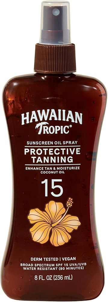 Hawaiian Tropic Sunscreen Protective Tanning Dry Oil Broad Spectrum Sun Care Sunscreen Spray - SP... | Amazon (US)