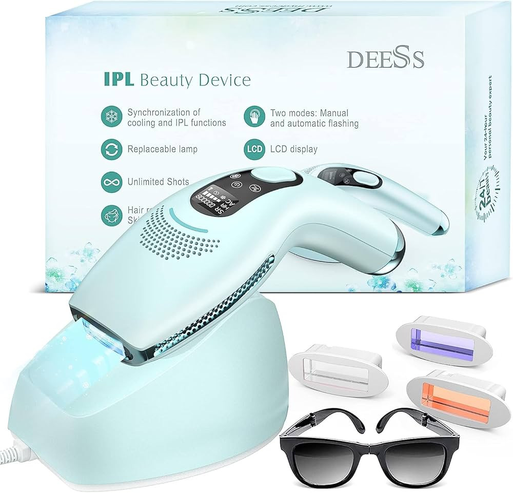 DEESS Laser Hair Removal with Cooling System, GP590 IPL Hair Remover for Women and Men, 45°F ICE... | Amazon (US)
