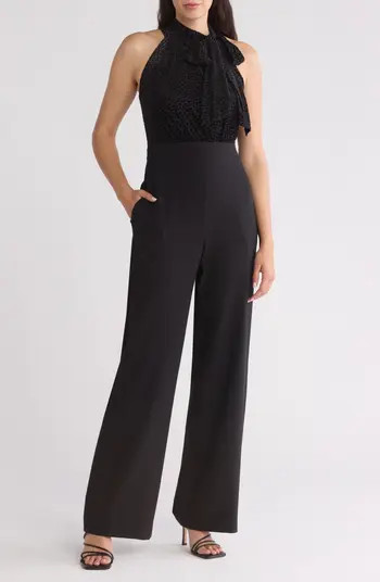 Burnout Velvet Halter Bow Jumper Dress | Nordstrom Rack