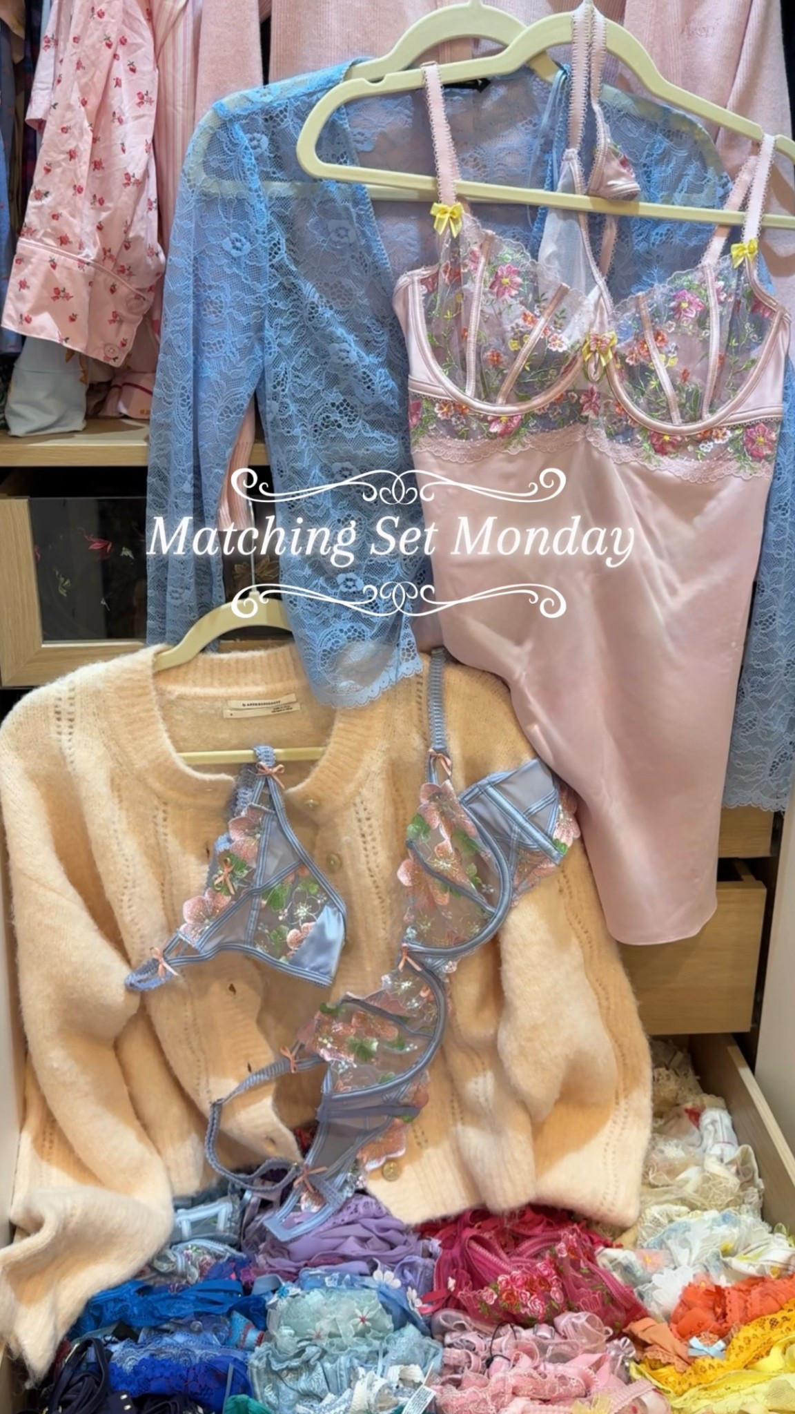 Cute set and a knit jumper combo >>>

- this is a cutsie set, love the shape of it 10/10 no notes ✨🩰