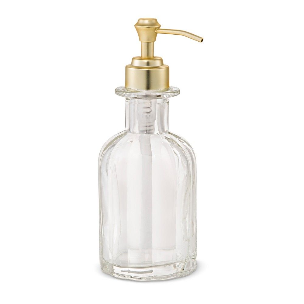 Fluted Glass Solid Soap Pump Clear - Threshold | Target