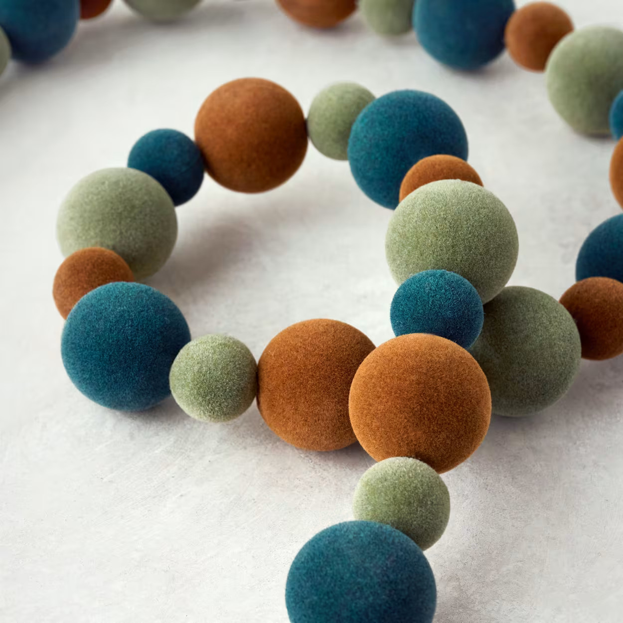 Colorful Flocked Garland | Magnolia