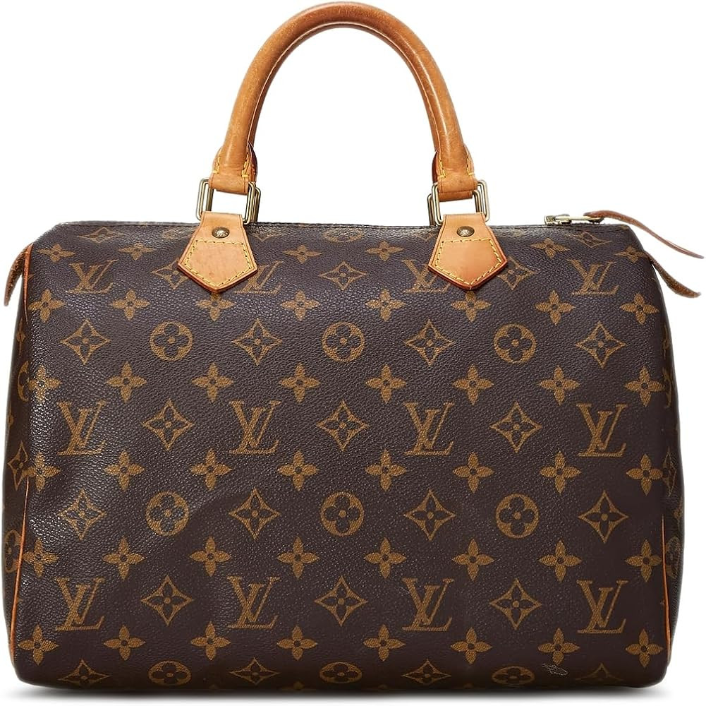 What Goes Around Comes Around Women's Pre-Loved Louis Vuitton Monogram Ab Speedy 30 Duffle, Brown... | Amazon (US)