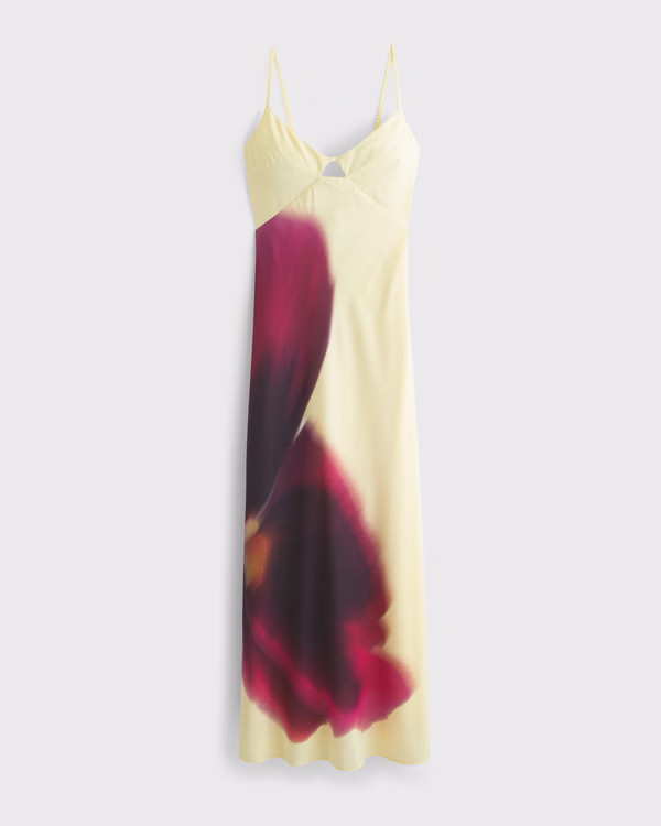 The A&F Julia Slip Cutout Maxi Dress | Abercrombie & Fitch (US)