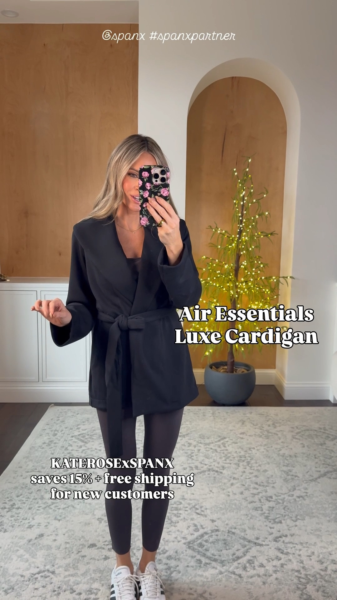 @spanx new arrivals! Use code KATEROSExSPANX to save 15% plus free shipping for new customers 

Gorgeous new air essentials luxe collection - comes in multiple colors and styles. Wearing crewneck sweatshirt (sized up to small) and barrel sweatpants (xs petite)

Air essentials luxe cardigan is such a nice gift - perfect for travel or an elevated casual outfit. 4 colors - wearing size small

Booty boost luminara leghjngs - beautiful sheen detail - grab the matching tank for an elevated workout set! Comes in full length or 7/8 length. Wearing xs in both

#spanxpartner

Follow my LTK @roseykatestyle on the @shop.LTK app to view this post and get my exclusive app-only content!

#liketkit 
@shop.ltk
https://liketk.it/5Gwnf

Follow my LTK @roseykatestyle on the @shop.LTK app to view this post and get my exclusive app-only content!

#liketkit #LTKPetite #LTKGiftGuide #LTKHoliday #LTKSaleAlert #LTKHoliday #LTKTravel
@shop.ltk
https://liketk.it/5GHJ7

#LTKGiftGuide #LTKHoliday #LTKTravel