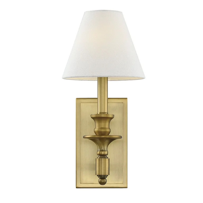 Washburn 1-Light Wall Sconce in Warm Brass | Walmart (US)