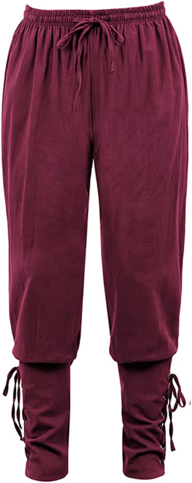 Medieval Pants Costume for Men Women Pirate Trousers Lace Up Renaissance Pants Pirate Brown Black Plus Size Halloween | Amazon (US)