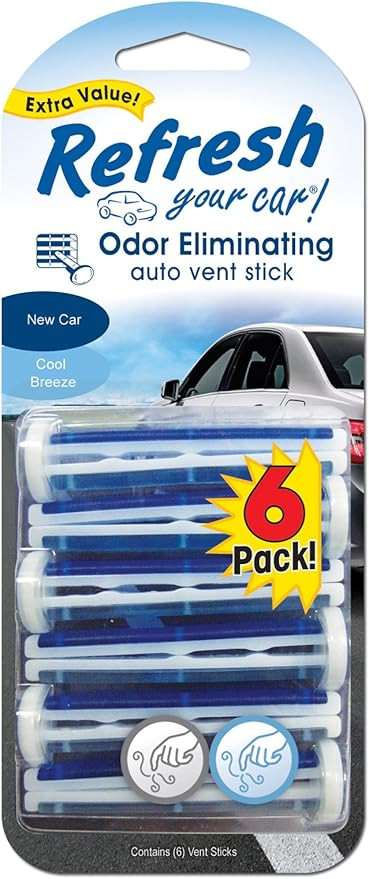 american covers inc 09413t Refresh, 6 Pack, New Car/Cool Breeze, Vent Stick | Amazon (US)