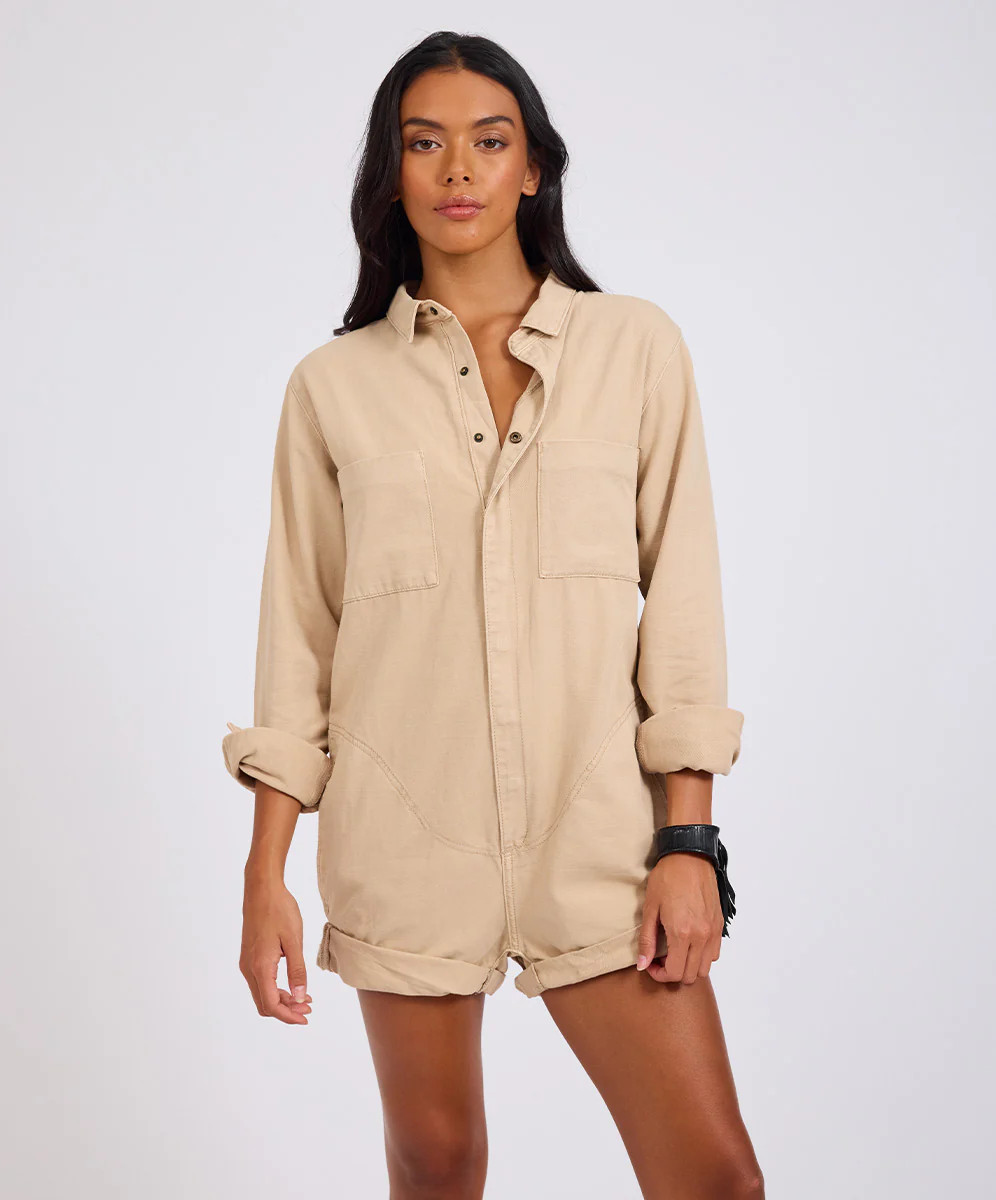 Prophecy Jumpsuit - Stone | One Teaspoon | OneTeaspoon