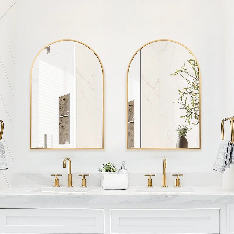 Lilaram Wall Mounted Arch Bathroom / Vanity Mirror | Wayfair North America