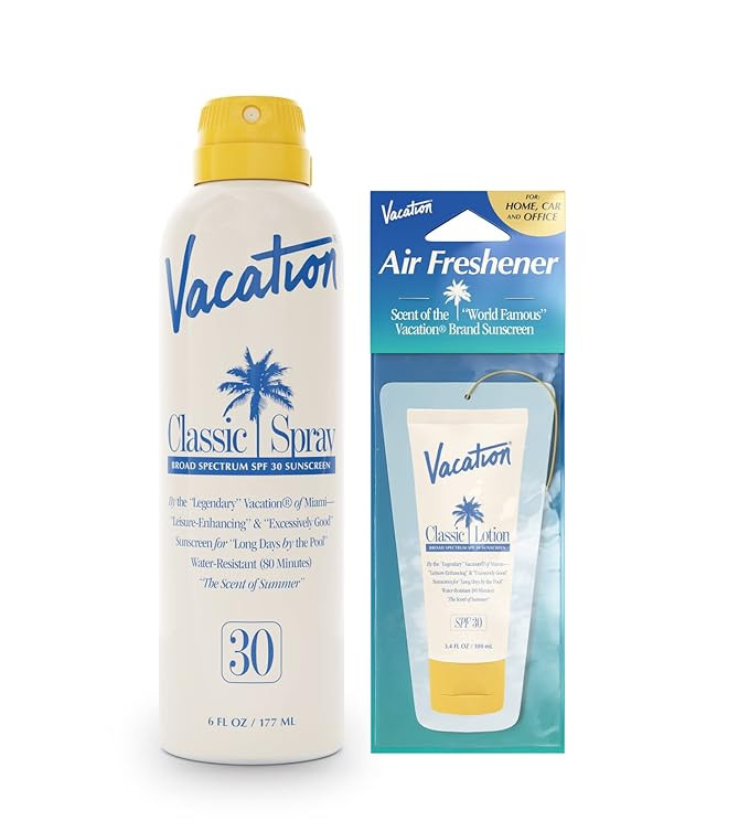 Vacation Classic Spray Sunscreen SPF 30 - Broad Spectrum Sunscreen Spray - Vegan Sunblock Spray -... | Amazon (US)