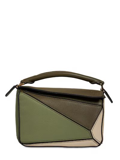 Loewe - Mini puzzle leather bag - Autumn Green | Luisaviaroma | Luisaviaroma
