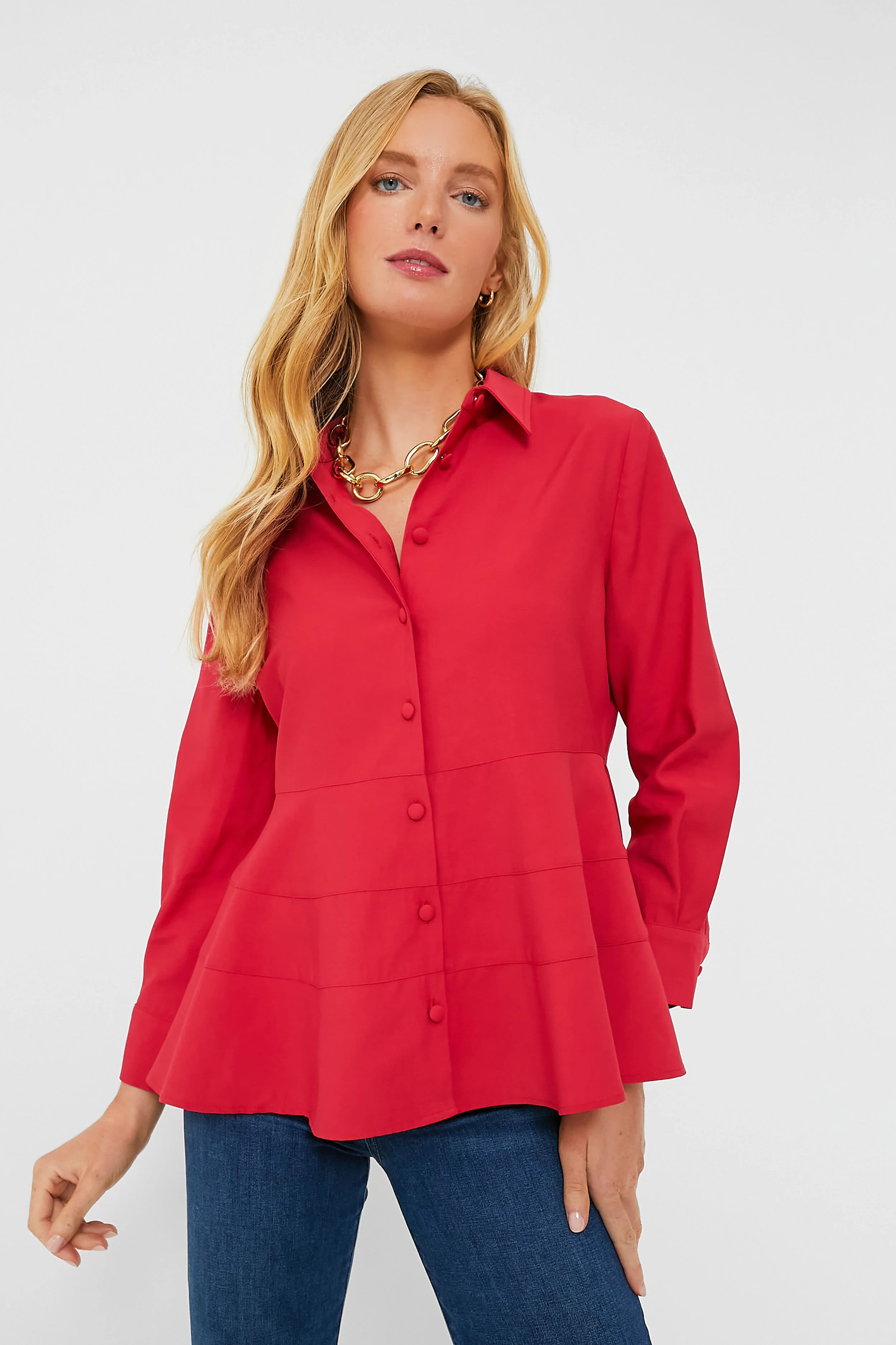 Red Ashlen Blouse | Tuckernuck (US)