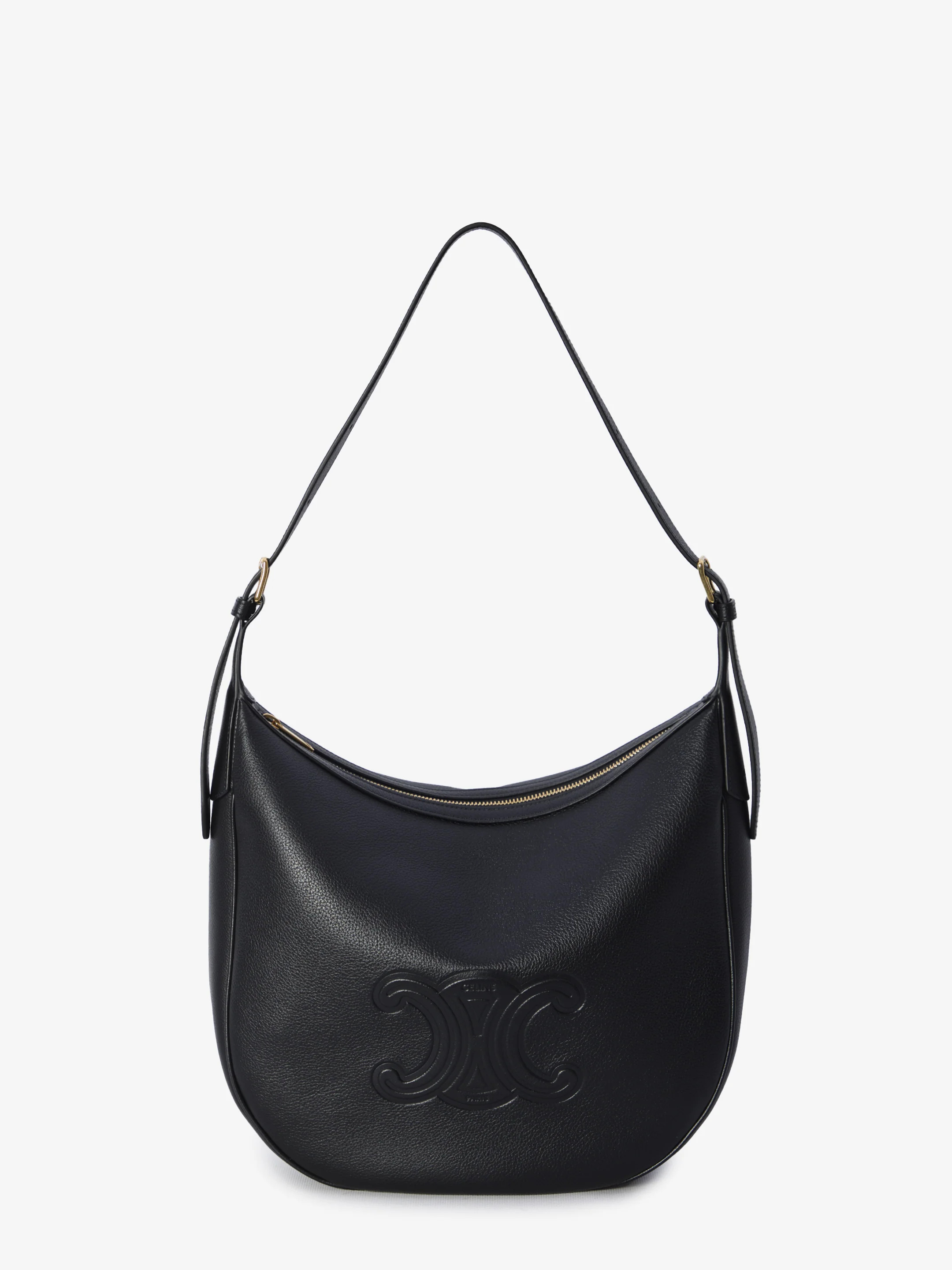 Celine Women's Medium Heloise Bag in Black | 114713FLH | LOZURI