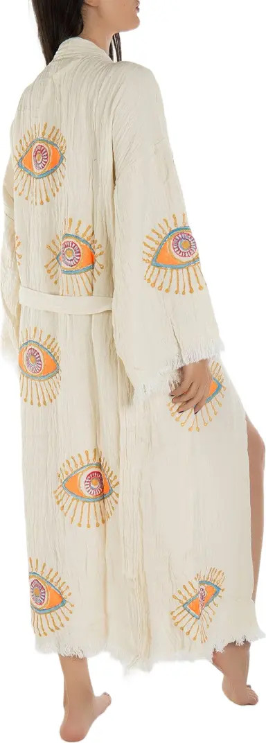 Aria Evil Eye Handmade Cotton Robe Cover-Up | Nordstrom