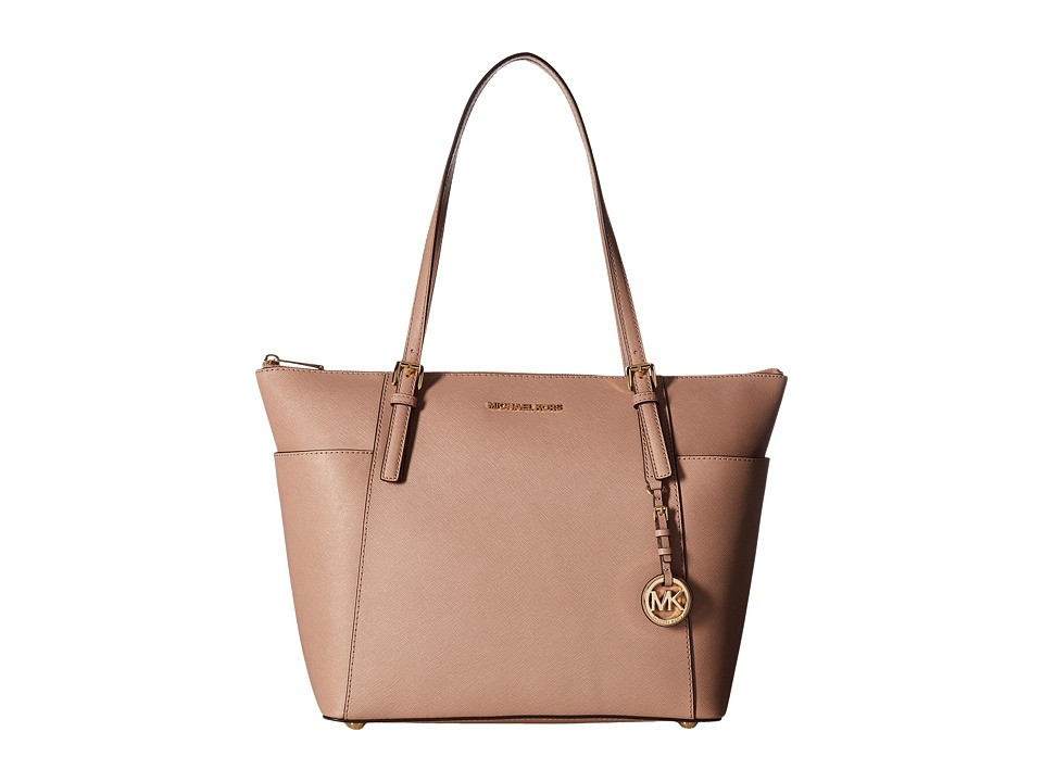 MICHAEL Michael Kors - Jet Set Item Large East/West Top-Zip Tote (Fawn) Tote Handbags | Zappos
