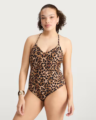 The F&F Edit Leopard Print Swimsuit in Multi Brown | Tesco F&F