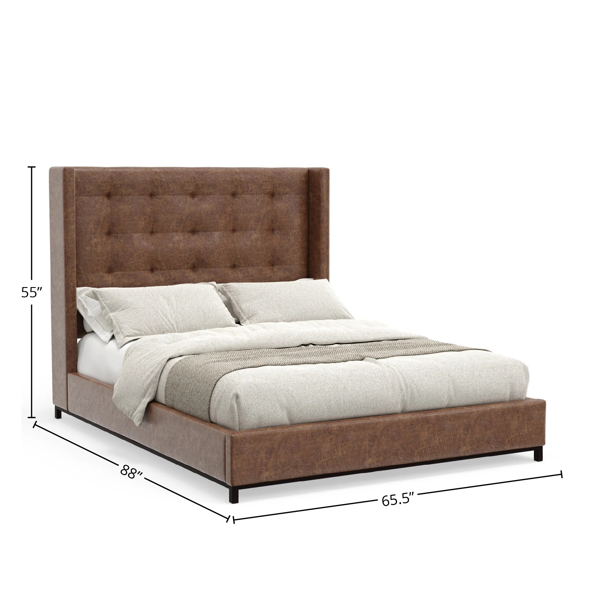 Mundo Upholstered Bed - Queen | Overstock