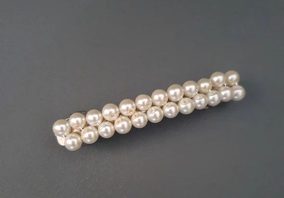 Pearl hair clip barrette clip pearl barette clip hair | Etsy | Etsy (UK)