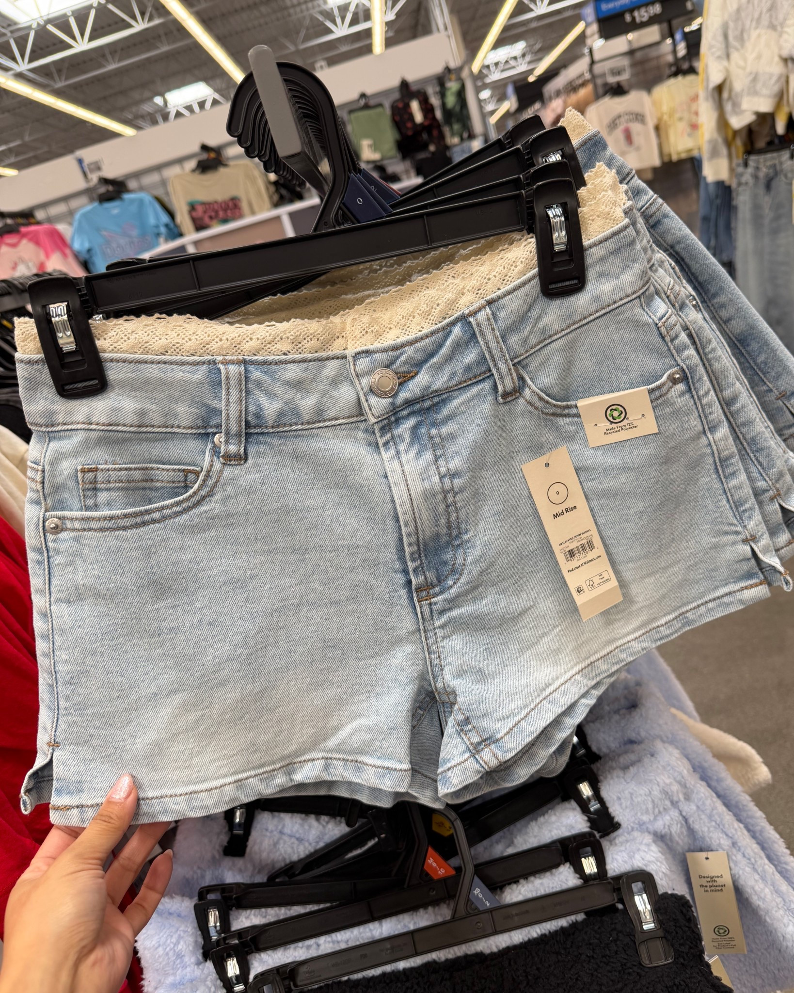 $15 must-have shorts for spring. Check out the small lace detail!