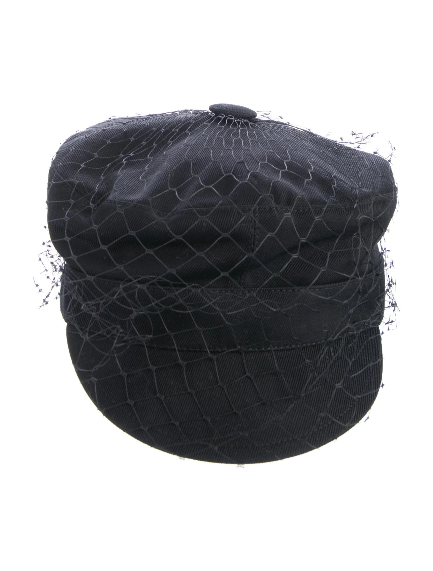 Christian Dior Mesh Newsboy Hat - Black Hats, Accessories - CHR589250 | The RealReal | The RealReal
