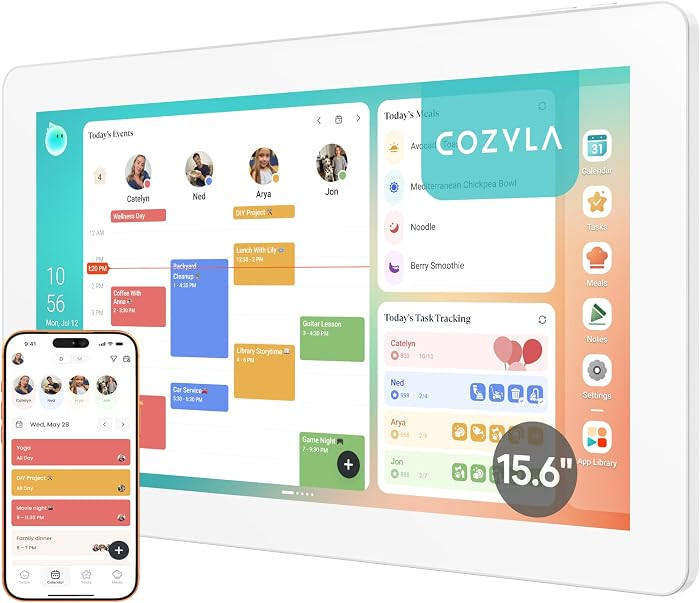 Calendar Plus 2: 15.6" Smart Digital Calendar & No Subscription Family Dashboard, Electronic Touc... | Amazon (US)