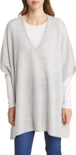 V-Neck Wool & Cashmere Poncho | Nordstrom
