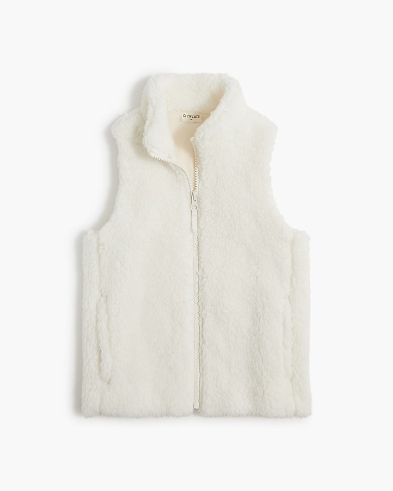 Girls' sherpa vest | J.Crew Factory
