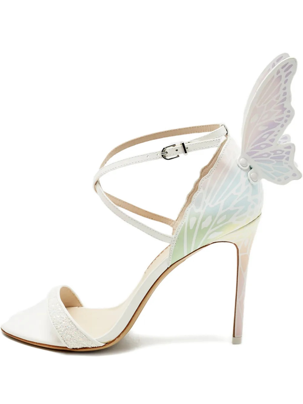 Sophia Webster Chiara Butterfly strap sandals - White | Farfetch Global