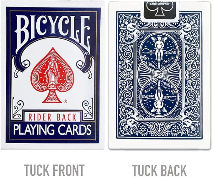 Bicycle Rider Back Playing Cards, Standard Index, Poker Cards, Premium Playing Cards, Red & Blue,... | Amazon (US)
