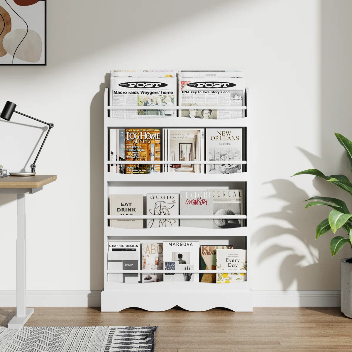 46.5" H X 31.5" W 4-Tier Kids' Bookshelf | Wayfair North America
