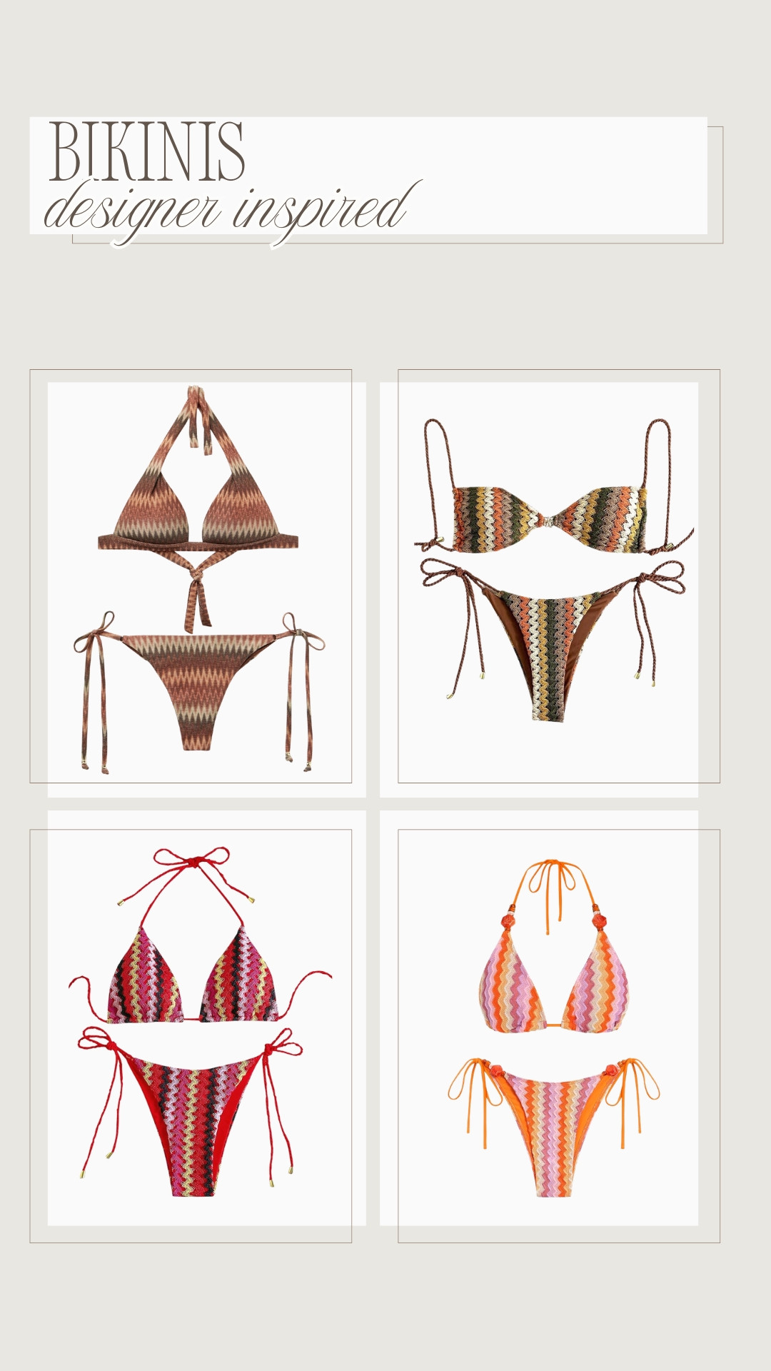 amazon has some amazing bikini finds! Love these look for less designer inspired ones!

summer, swimwear, bikini 

 #LTKgrwm #LTKootd #LTKSwim