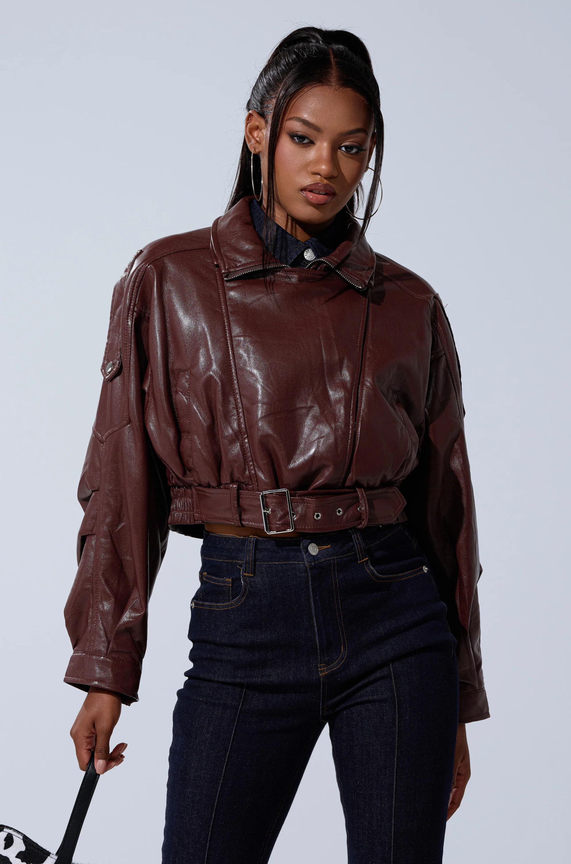 AKIRA Eva Slouchy Moto Jacket | Size XL | AKIRA