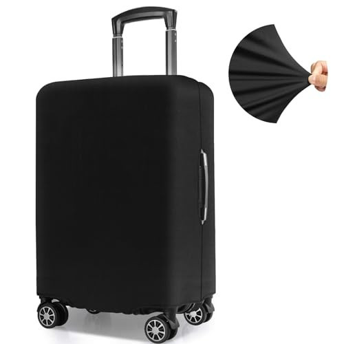 Yotako Luggage Cover,Thicker Luggage Protector Elastic Suitcase Cover Protector, Travel Suitcase Cover Anti Scratch Fits 18-32 Inch Suitcase Travel Accessories (30", Black) | Amazon (US)