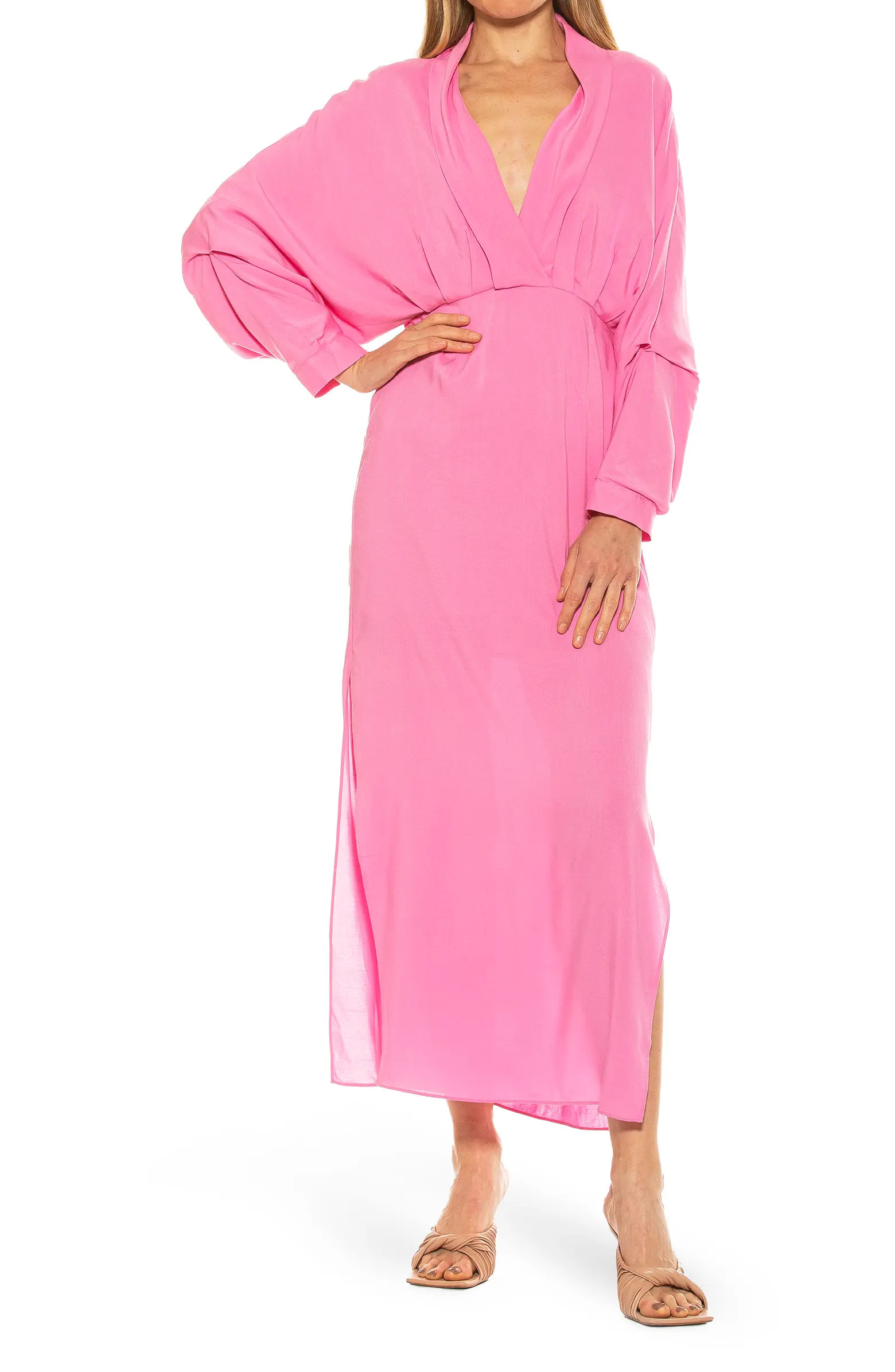 Kacey Draped Dolman Lapel Maxi Dress | Nordstrom Rack