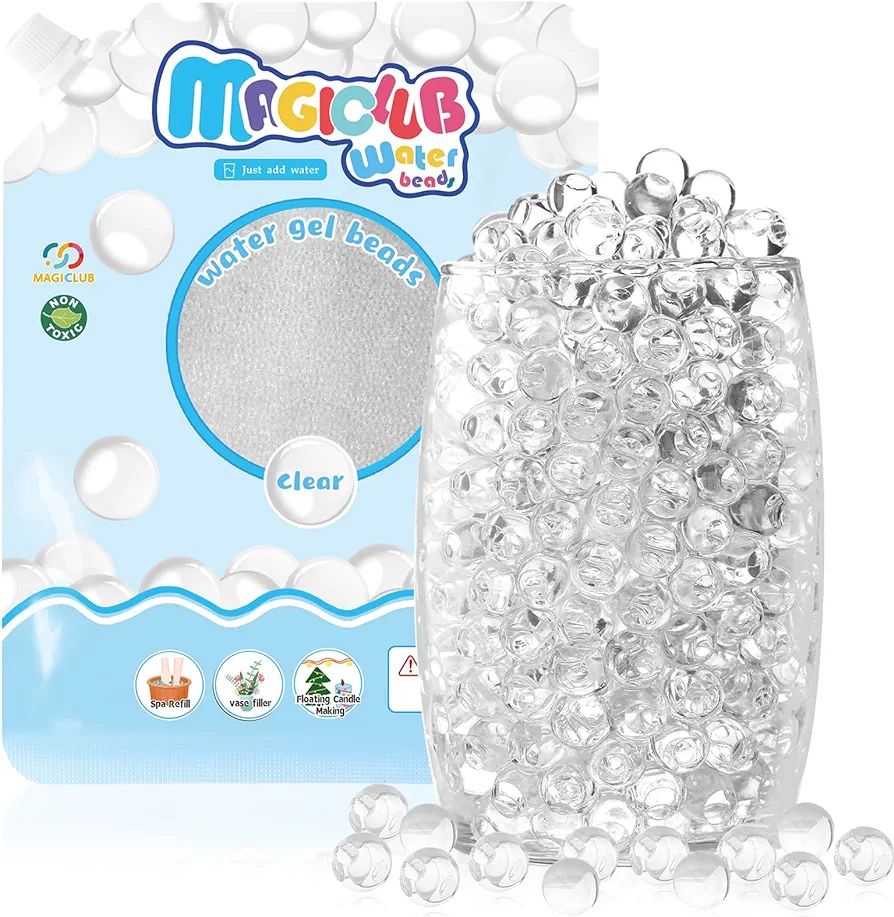 MAGICLUB 70,000 Clear Water Gel Beads for Vases,Transparent Gel Water Pearls Bead,Vase Fillers fo... | Amazon (US)
