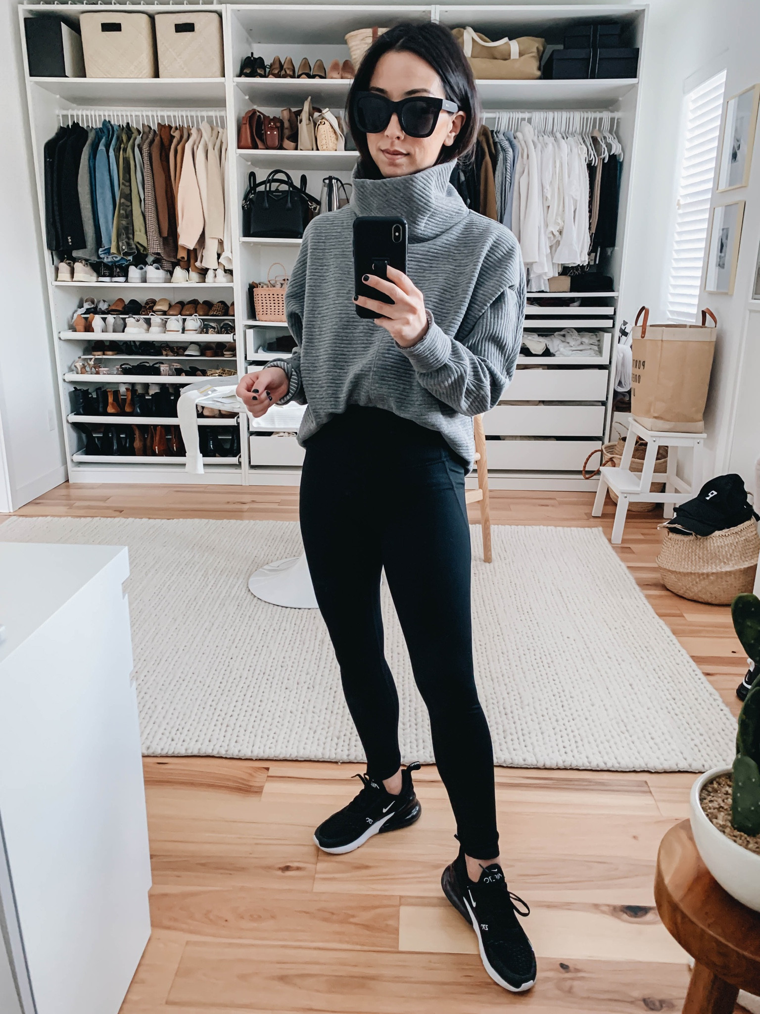 Zella funnel neck pullover- back in stock in several colors! 

Pullover- Zella xxs
Leggings- Zella xs
Sneakers- Nike 6
Sunglasses- Quay

#LTKunder100 #LTKshoecrush