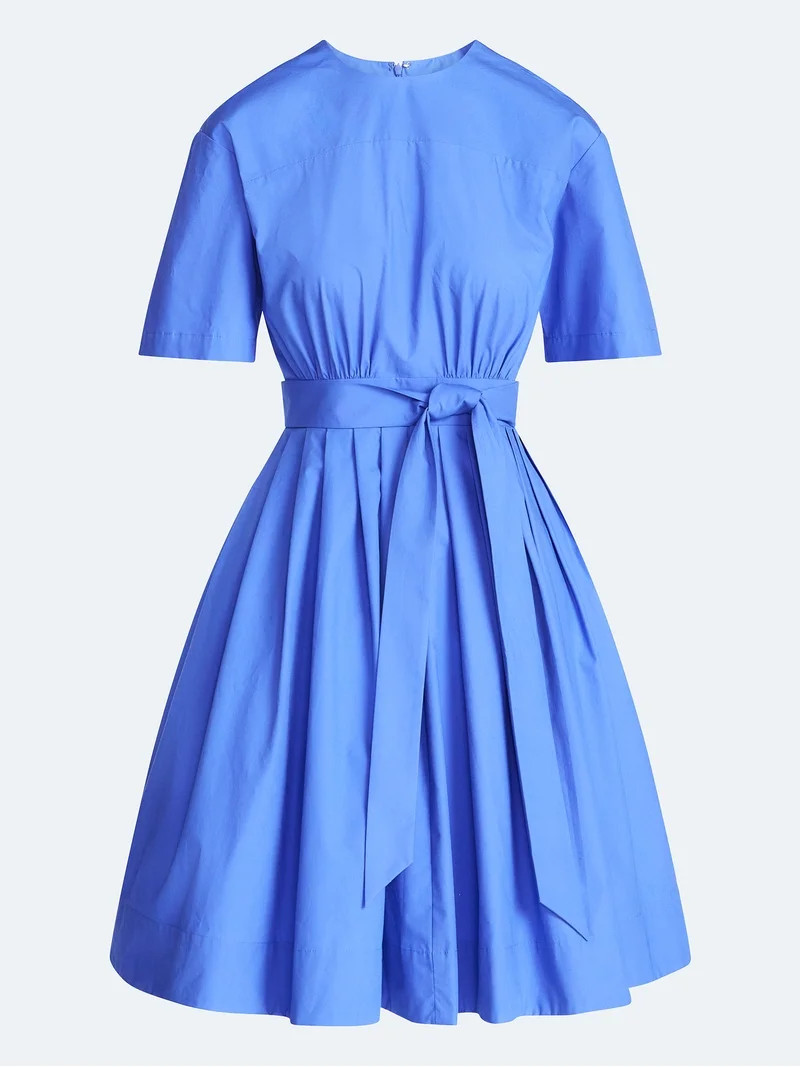 Devil Wears Prada Scoop Collection Women's and Women's Plus Cotton Tie-Waist Midi Dress, Sizes 0-... | Walmart (US)