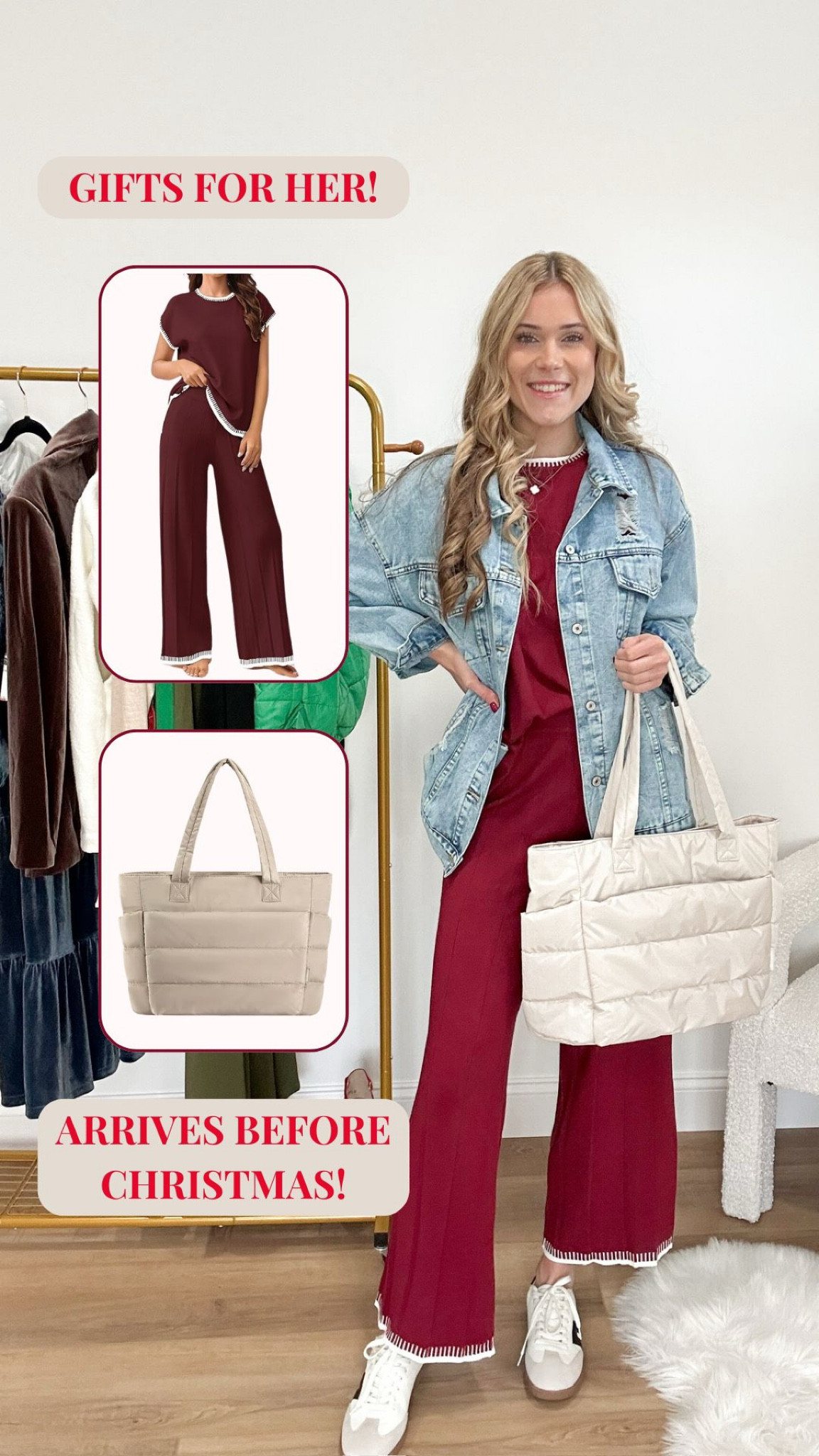 Last minute Amazon gifts for her! They will love a new cozy set and an amazing new tote bag! Amazon gift guide, last minute gifts, gifts for her.

#LTKHoliday #LTKFindsUnder50 #LTKGiftGuide