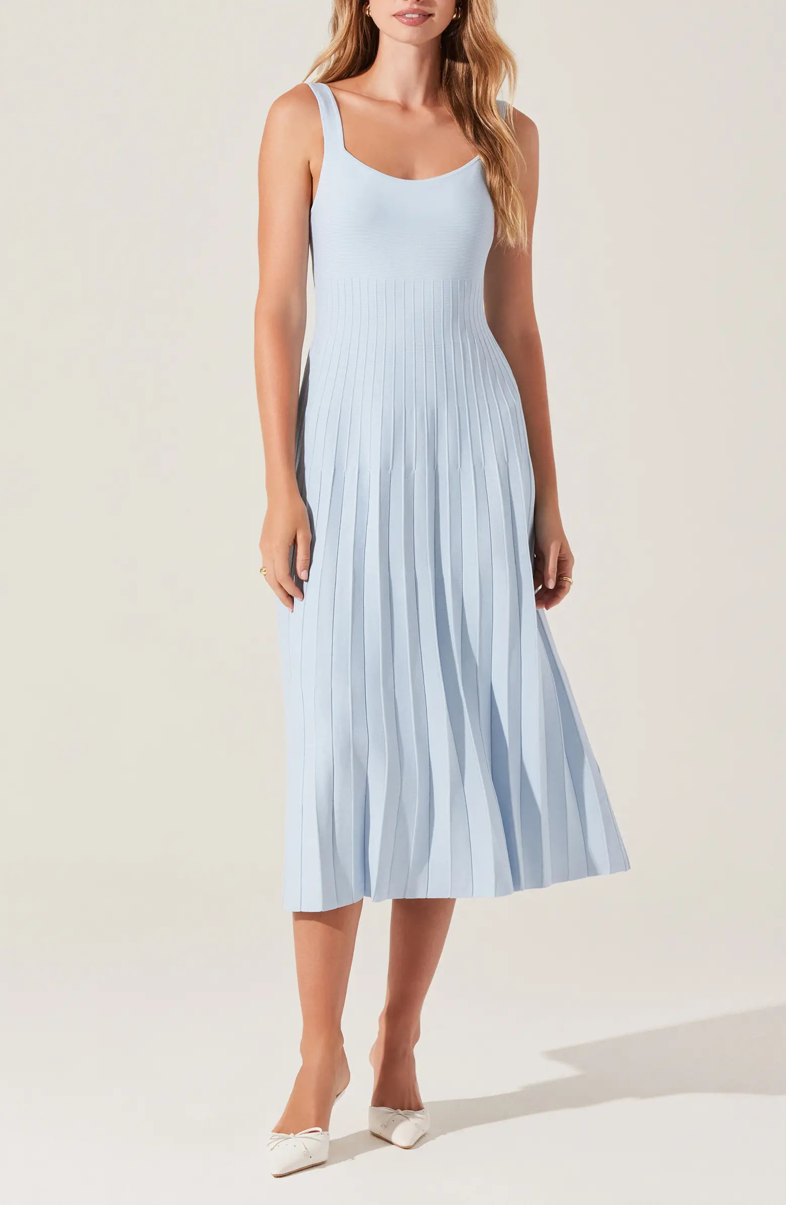 ASTR the Label Aylin Pleated Sweater Midi Dress | Nordstrom | Nordstrom