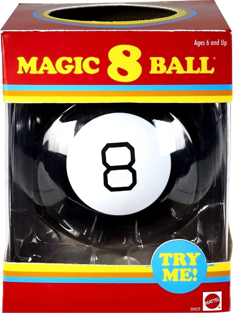 Mattel Games Magic 8 Ball Toys and Games, Retro Theme Fortune Teller, Ask a Question and Turn Ove... | Amazon (US)