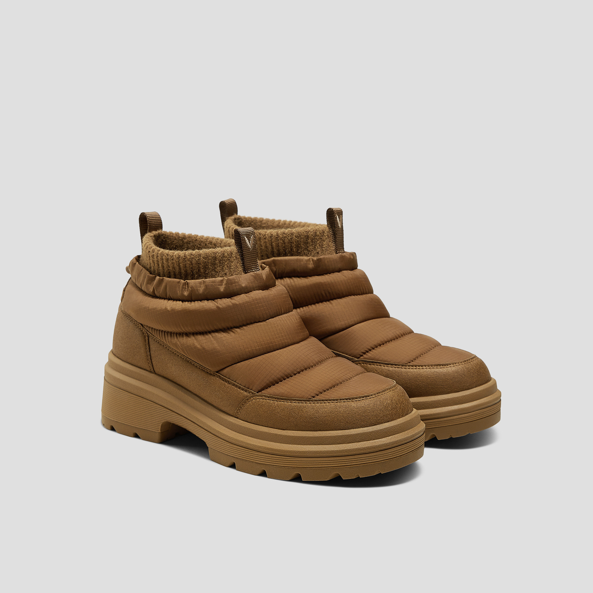 VIVAIA Waterproof PufferTherm Warm Boots (Tyler)|CHESTNUT|EU 35 | VIVAIA