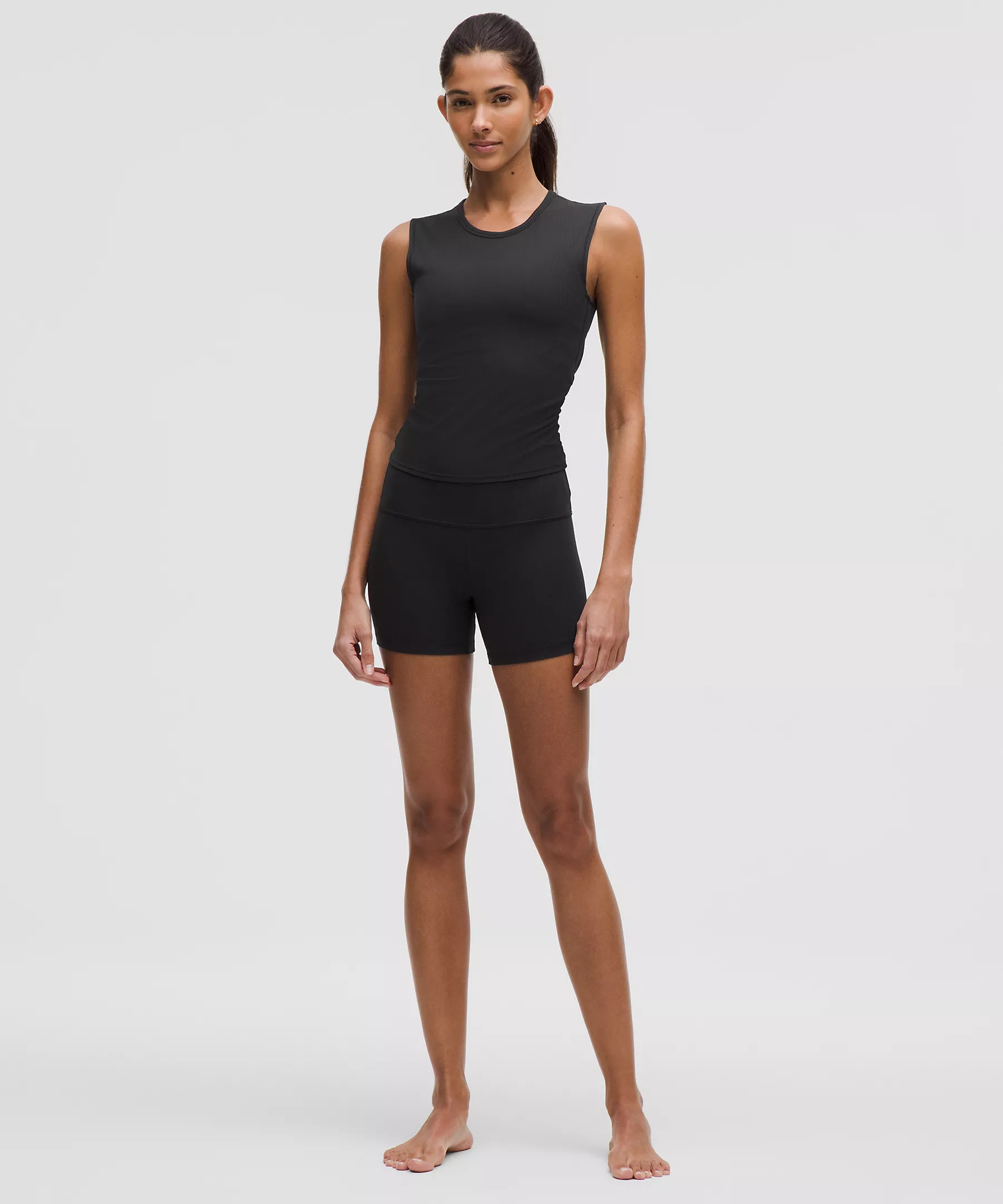 lululemon Align™ High-Rise Ribbed Short 4" | Lululemon (US)